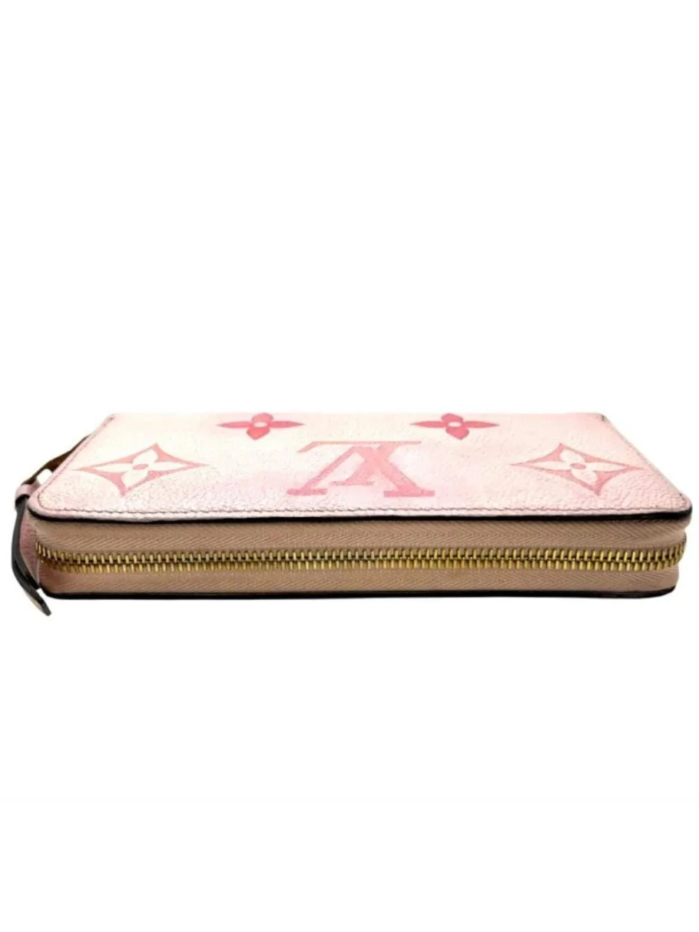 Louis Vuitton Bicolor Empreinte Zippy Wallet Bouton de Rose